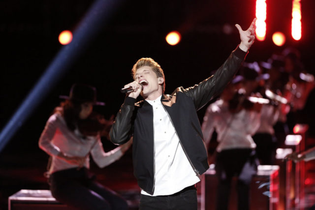 THE VOICE -- "Live Top 10" Episode 1015A -- Pictured: Daniel Passino -- (Photo by: Tyler Golden/NBC)
