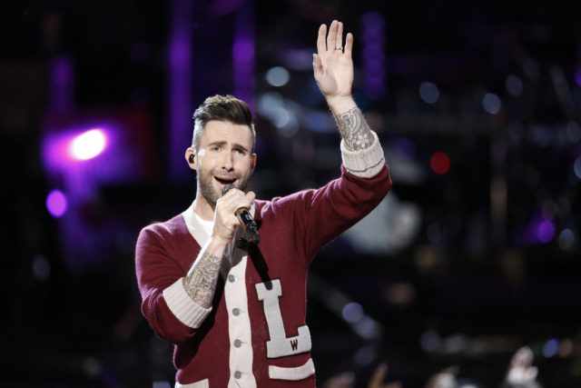 THE VOICE -- "Live Top 9" Episode 1016B -- Pictured: Adam Levine -- (Photo by: Tyler Golden/NBC)