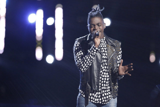 THE VOICE -- "Live Top 9" Episode 1016B -- Pictured: Paxton Ingram -- (Photo by: Tyler Golden/NBC)