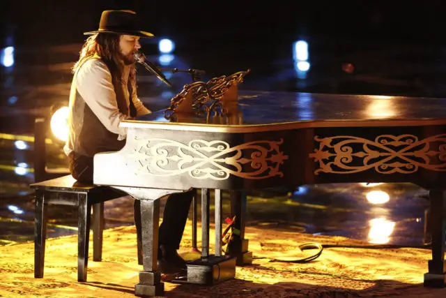 THE VOICE -- "Live Semi Finals" Episode 1017A -- Pictured: Adam Wakefield -- (Photo by: Tyler Golden/NBC)