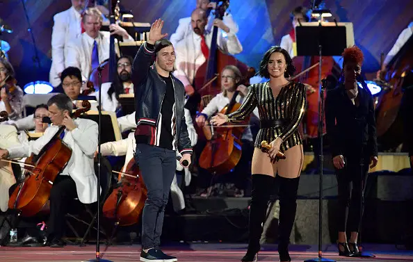 Demi Lovato Nick Jonas Boston Pops