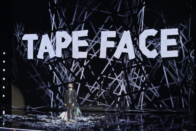 AMERICA'S GOT TALENT -- "Live Semi-Finals 1" Episode: 1118 -- Pictured: Tape Face -- (Photo by: Trae Patton/NBC)