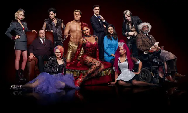 THE ROCKY HORROR PICTURE SHOW: LET'S DO THE TIME WARP AGAIN: L-R: Ivy Levan, Tim Curry, Adam Lambert, Annaleigh Ashford, Staz Nair, Laverne Cox, Ryan McCartan, Victoria Justice, Christina Milian, Reeve Carney and Ben Vereen in THE ROCKY HORROR PICTURE SHOW: LET'S DO THE TIME WARP AGAIN premiering Thursday, Oct. 20 (8:00-10:00 PM ET/PT) on FOX. ©2016 Fox Broadcasting Co. Cr: Miranda Penn Turin/FOX