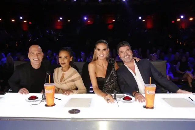 AMERICA'S GOT TALENT -- "Live Finale" Episode: 1122 -- Pictured: (l-r) Howie Mandel, Mel B, Heidi Klum, Simon Cowell -- (Photo by: Trae Patton/NBC)