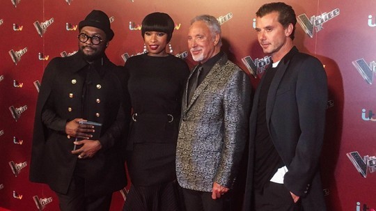 The Voice UK Coaches - will.i.am, Jennifer Hudson, Tom Jones, Gavin Rossdale