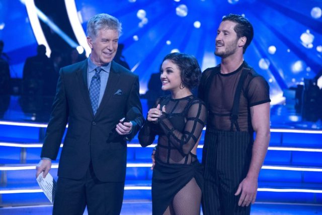 DANCING WITH THE STARS – (ABC/Eric McCandless) TOM BERGERON, LAURIE HERNANDEZ, VALENTIN CHMERKOVSKIY
