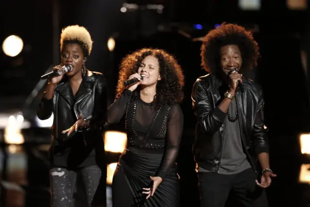 THE VOICE -- "Live Top 12" Episode 1114B -- Pictured: Alicia Keys -- (Photo by: Tyler Golden/NBC)