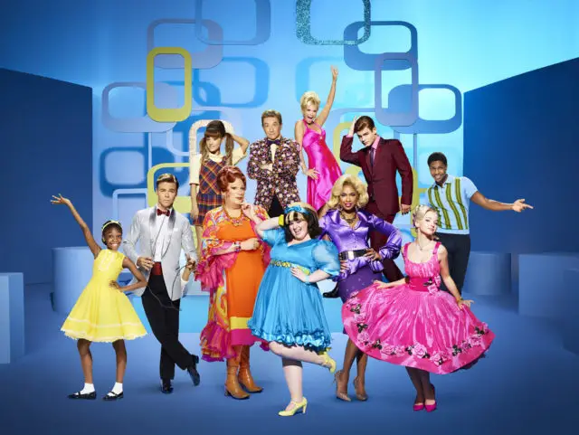 HAIRSPRAY LIVE! -- Season: 2016 -- Pictured: (l-r) top row: Ariana Grande as Penny Pingleton, Martin Short as Wilbur Turnblad, Kristin Chenoweth as Velma Von Tussle, Garrett Clayton as Link Larkin, Ephraim Skyes as Seaweed J. Stubbs; bottom row: Shahadi Wright Joseph as Little Inez, Derek Hough as Corny Collins, Harvey Fierstein as Edna Turnblad, Maddie Baillio as Tracy Turnblad, Jennifer Hudson as Motormouth Maybelle, Dove Cameron as Amber Von Tussle -- (Photo by: Brian Bowen Smith/NBC)