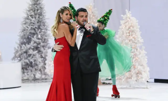 AMERICA'S GOT TALENT -- "America's Got Talent Christmas Special" -- Pictured: (l-r) Heidi Klum, Sal Valentinetti -- (Photo by: Vivian Zink/NBC)