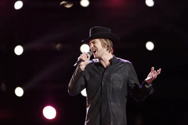 THE VOICE -- "Live Top 10" Episode 1116B -- Pictured: Austin Allsup -- (Photo by: Tyler Golden/NBC)