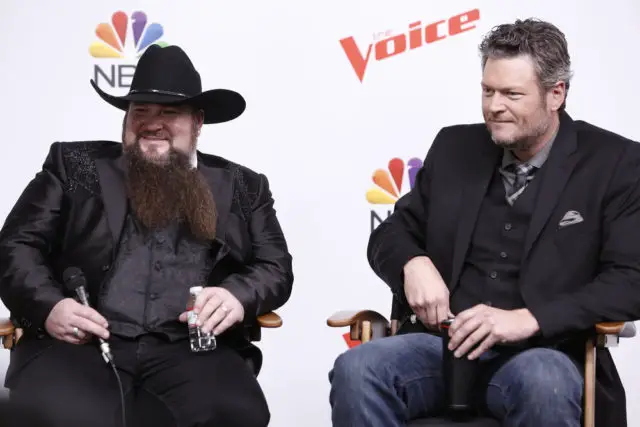 THE VOICE -- "Live Finale" Episode 1118B -- Pictured: (l-r) Sundance Head, Blake Shelton -- (Photo by: Tyler Golden/NBC)