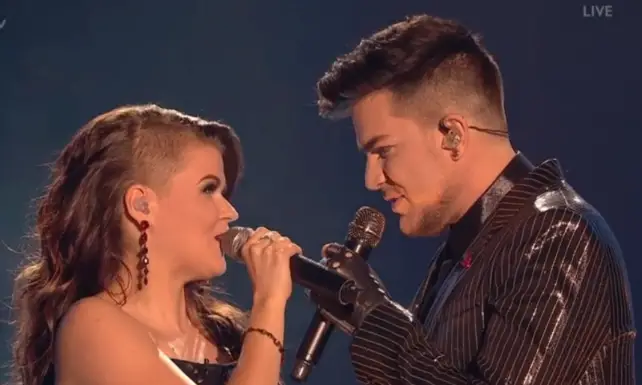 Adam Lambert Saaro Aalto Duet Bohemian Rhapsody X Factor UK Final