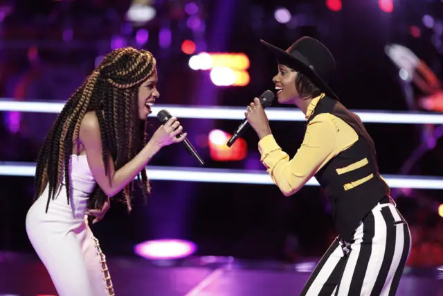 THE VOICE -- "Battle Rounds" -- Pictured: (l-r) Autumn Turner, Vanessa Ferguson -- (Photo by: Tyler Golden/NBC)