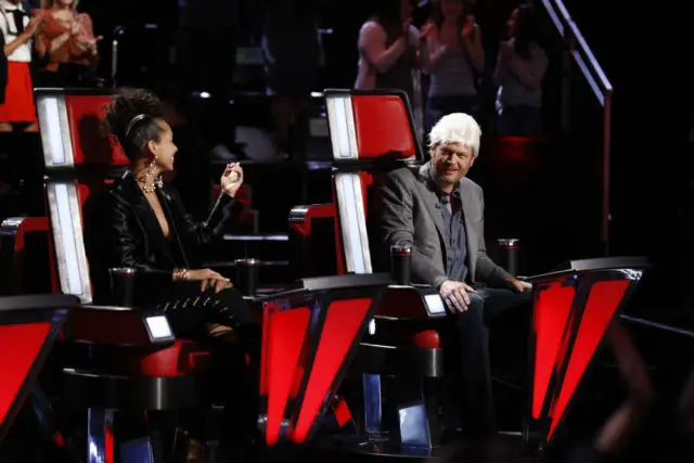 THE VOICE -- "Live Playoffs" Episode: 1214B -- Pictured: (l-r) Alicia Keys, Blake Shelton -- (Photo by: Trae Patton/NBC)