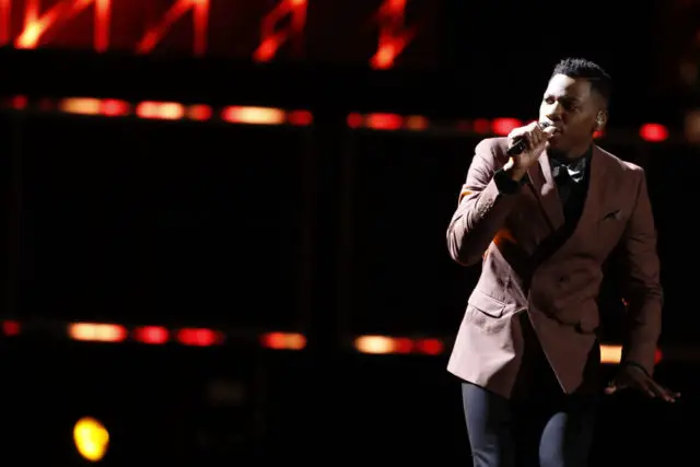 THE VOICE -- "Live Top 12" Episode: 1215A -- Pictured: Chris Blue -- (Photo by: Trae Patton/NBC)