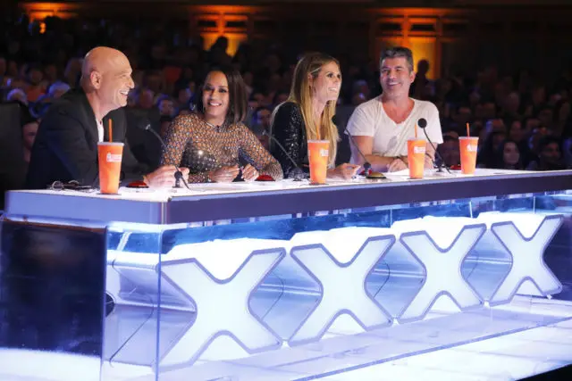 AMERICA'S GOT TALENT -- Auditions Pasadena Civic Auditorium -- Pictured: (l-r) Howie Mandel, Mel B, Heidi Klum, Simon Cowell-- (Photo by: Trae Patton/NBC)