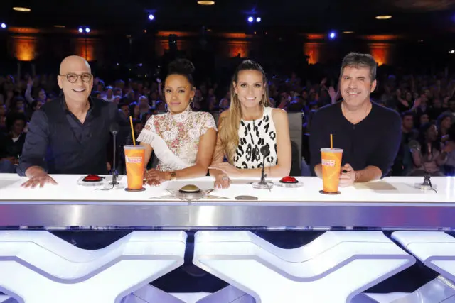 AMERICA'S GOT TALENT -- Auditions Pasadena Civic Auditorium -- Pictured: (l-r) Howie Mandel, Mel B, Heidi Klum, Simon Cowell -- (Photo by: Trae Patton/NBC)