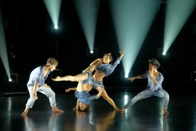 SO YOU THINK YOU CAN DANCE: TOP 7 TO 6: L-R: Top 7 contestants Kiki Nyemchek, Taylor Sieve, Koine Iwasaki and Mark Villaver perform a mini-group dance routine to “Still I Rise (Maya Angelou)” choreographed by Sean Cheesman on SO YOU THINK YOU CAN DANCE airing Monday, September 4 (8:00-10:00 PM ET live/PT tape-delayed) on FOX. ©2017 FOX Broadcasting Co. Cr: Adam Rose