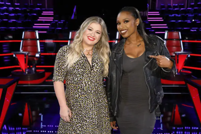 THE VOICE -- "Knockout Reality" -- Pictured: (l-r) Kelly Clarkson, Jennifer Hudson -- (Photo by: Trae Patton/NBC)