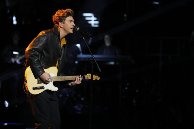 THE VOICE -- "Live Top 12" Episode 1317A -- Pictured: Noah Mac -- (Photo by: Trae Patton/NBC)