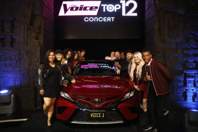 THE VOICE -- "Season 13 Top 12 Concert" -- Pictured: (l-r) Brooke Simpson, Addison Agen, Davon Fleming, ShiAnn Jones, Keisha Renee, Noah Mac, Chloe Kohanski, Red Marlow, Janice Freeman, Adam Cunningham, Ashland Craft, Jon Mero at The Mayan Theatre in Los Angeles, CA on November 16, 2017 -- (Photo by: Trae Patton/NBC)