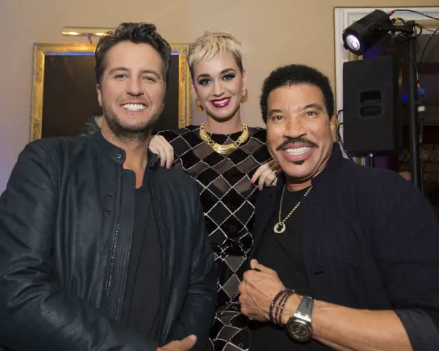 TCA WINTER PRESS TOUR 2018 - "American Idol" Happy Hour - The cast and executive producers of "American Idol" addressed the press at Disney | ABC Television Group's Winter Press Tour 2018. (ABC/Image Group LA) LUKE BRYAN, KATY PERRY, LIONEL RICHIE