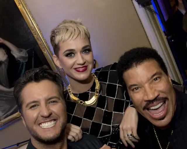 TCA WINTER PRESS TOUR 2018 - "American Idol" Happy Hour - The cast and executive producers of "American Idol" addressed the press at Disney | ABC Television Group's Winter Press Tour 2018. (ABC/Image Group LA) LUKE BRYAN, KATY PERRY, LIONEL RICHIE