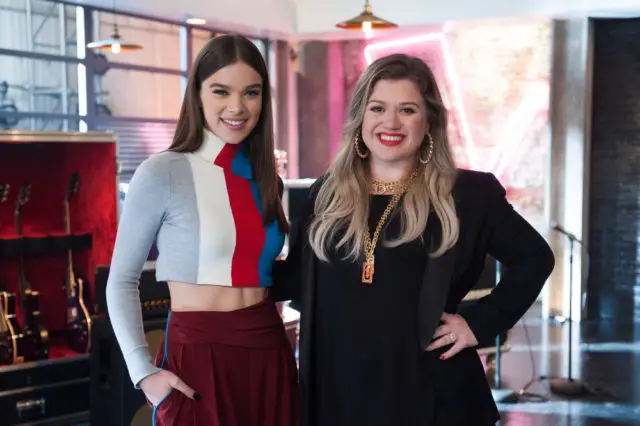 THE VOICE -- "Battle Reality" -- Pictured: (l-r) Hailee Steinfeld, Kelly Clarkson -- (Photo by: Colleen Hayes/NBC)