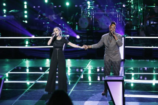 THE VOICE -- "Battle Rounds" -- Pictured: (l-r) Jackie Foster, D.R. King -- (Photo by: Tyler Golden/NBC)