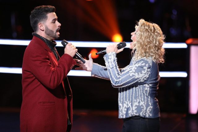 THE VOICE -- "Battle Rounds" -- Pictured: (l-r) Justin Kilgore, Molly Stevens -- (Photo by: Tyler Golden/NBC)