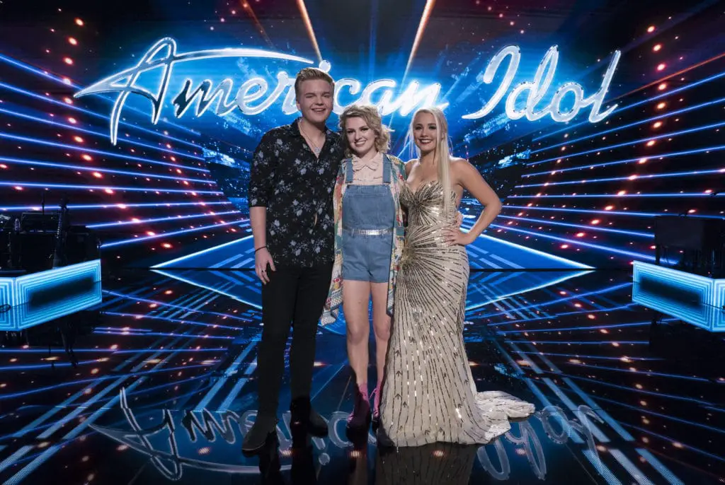 AMERICAN IDOL - (ABC/Eric McCandless) CALEB LEE HUTCHINSON, MADDIE POPPE, RYAN SEACREST, GABBY BARRETT