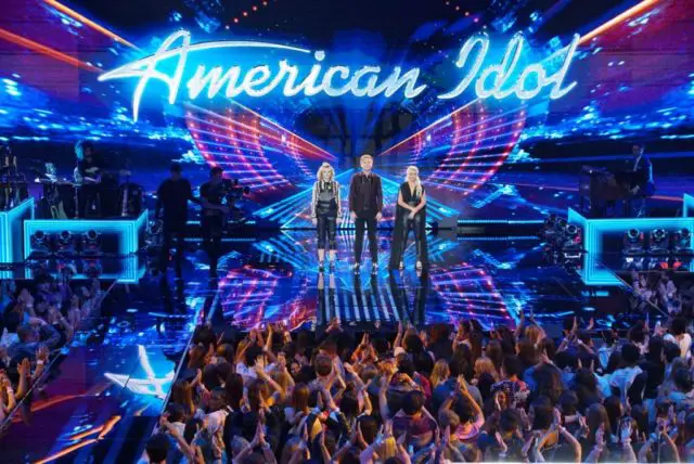 AMERICAN IDOL - "118 (Performance Finals)" - In part one of the two-night season finale, the Top 3 finalists visit their hometowns to celebrate their time on the show then return to the Idol stage for their last chance to win America's vote, as the search for America's next superstar continues on its new home on America's network, The ABC Television Network, SUNDAY, MAY 20 (8:00-10:01 p.m. EDT). (ABC/Eric McCandless) MADDIE POPPE, CALEB LEE HUTCHINSON, GABBY BARRETT