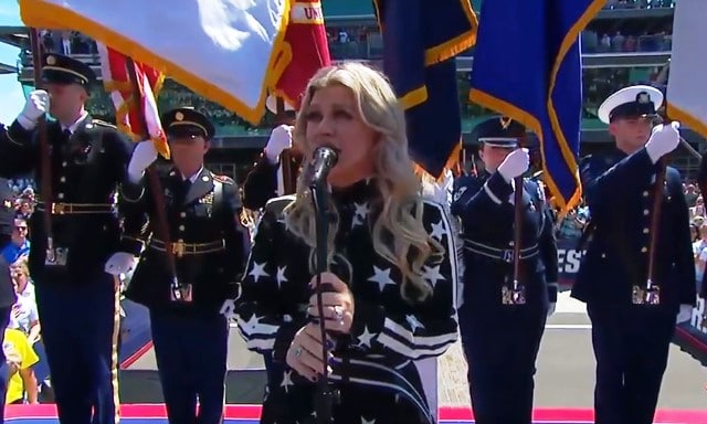 Kelly Clarkson National Anthem Indy