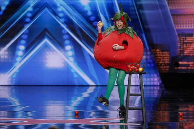 AMERICA'S GOT TALENT -- "Auditions 1" Episode 1301 -- Pictured: Tappin' Tomato -- (Photo by: Trae Patton/NBC)