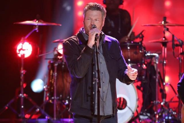 THE VOICE -- "Live Top 12" Episode 1415B -- Pictured: Blake Shelton -- (Photo by: Tyler Golden/NBC)