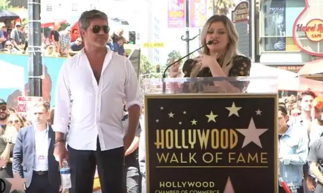 Simon Cowell, Kelly Clarkson, Hollywood Walk of Fame