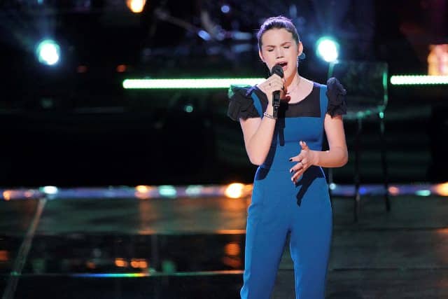 THE VOICE -- ?Knockout Rounds? Episode 1511 -- Pictured: Reagan Strange -- (Photo by: Tyler Golden/NBC)