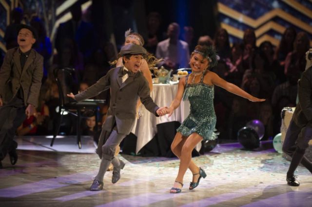 DANCING WITH THE STARS: JUNIORS - "Time Machine" - The five remaining celebrity kids will travel to the past as well as the future and perform a dance from their chosen era as "Time Machine" night comes to "Dancing with the Stars: Juniors," SUNDAY, NOV. 25 (8:00-9:00 p.m. EST), on The ABC Television Network. (ABC/Eric McCandless) JT CHURCH, SKY BROWN