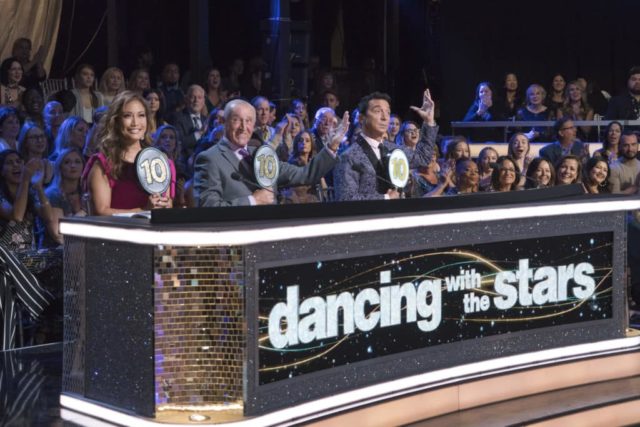 DANCING WITH THE STARS - "Episode 2707: Country Night" - Eight remaining couples dance to some of the biggest country music songs during "Country Night" on "Dancing with the Stars," live on MONDAY, NOV. 5 (8:00-10:00 p.m. EST), on The ABC Television Network. (ABC/Eric McCandless) CARRIE ANN INABA, LEN GOODMAN, BRUNO TONIOLI