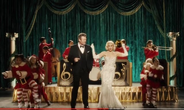 Gwen Stefani and Blake Shelton You Make it Feel Like Christmas Video