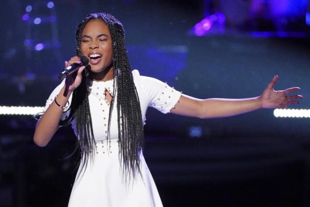 THE VOICE -- "Knockout Rounds" Episode 1513 -- Pictured: Kennedy Holmes -- (Photo by: Tyler Golden/NBC)