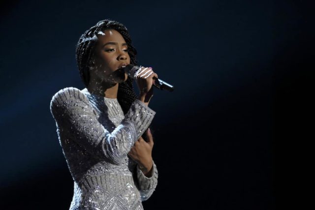 THE VOICE -- "Live Top 13" Episode 1515A -- Pictured: Kennedy Holmes -- (Photo by: Trae Patton/NBC)