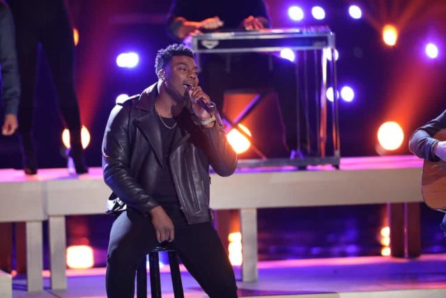 THE VOICE -- "Live Finale" Episode 1519A -- Pictured: Kirk Jay -- (Photo by: Tyler Golden/NBC)
