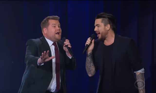 James Corden Adam Lambert