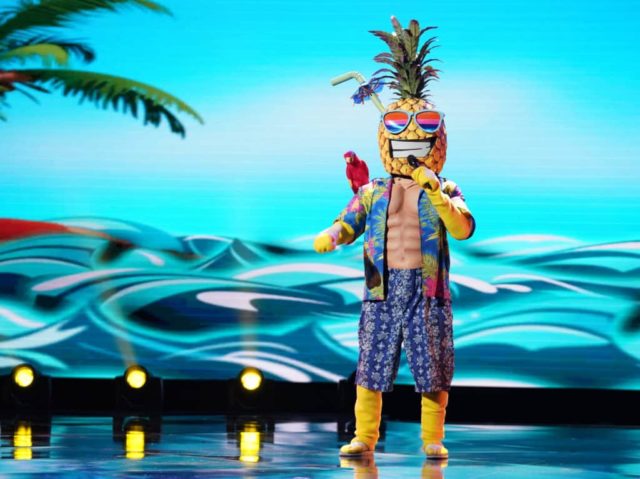 THE MASKED SINGER: Pineapple in the "New Masks on the Block" episode of  THE MASKED SINGER airing Wednesday, Jan. 9 (9:00-10:00 PM ET/PT) on FOX. © 2019 FOX Broadcasting. CR: Michael Becker / FOX.