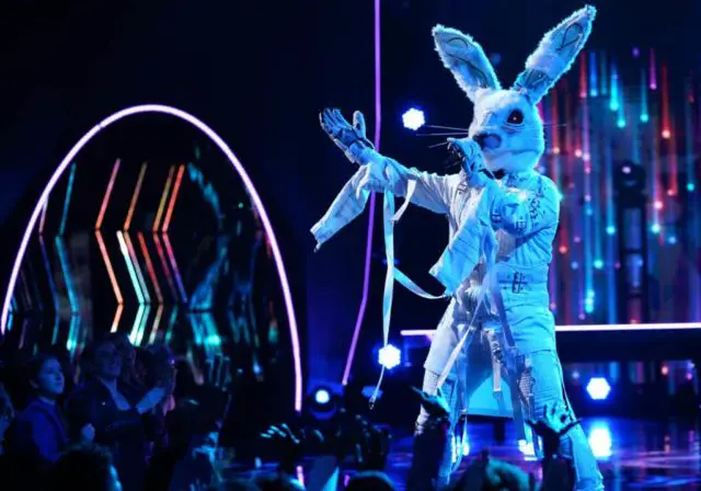 THE MASKED SINGER: Rabbit in the “Semi Finals: Double Unmasking” episode of THE MASKED SINGER airing Wednesday, Feb. 20 (9:00-10:00 PM ET/PT) on FOX. © 2019 FOX Broadcasting. Cr. Michael Becker / FOX.