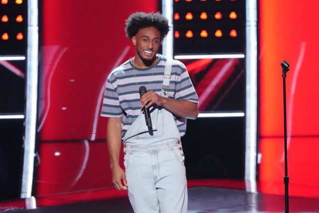 THE VOICE -- "Blind Auditions" -- Pictured: Domenic Haynes -- (Photo by: Tyler Golden/NBC)