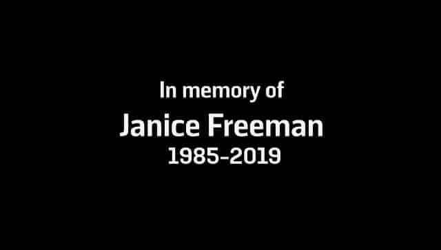 Janice Freeman Memoriam Card