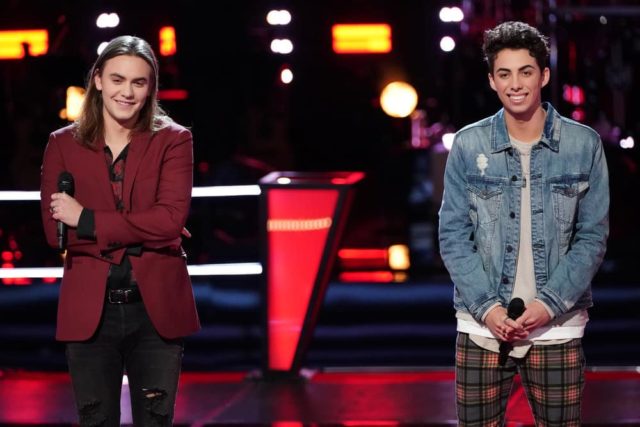 THE VOICE -- Battle Rounds -- Pictured: (l-r) Jacob Maxwell, Talon Cardon -- (Photo by: Tyler Golden/NBC)