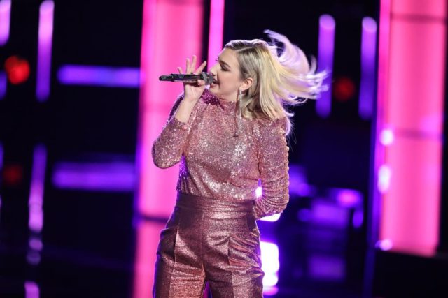 THE VOICE -- "Live Cross Battles" Episode 1611A -- Pictured: Presley Tennant -- (Photo by: Tyler Golden/NBC)